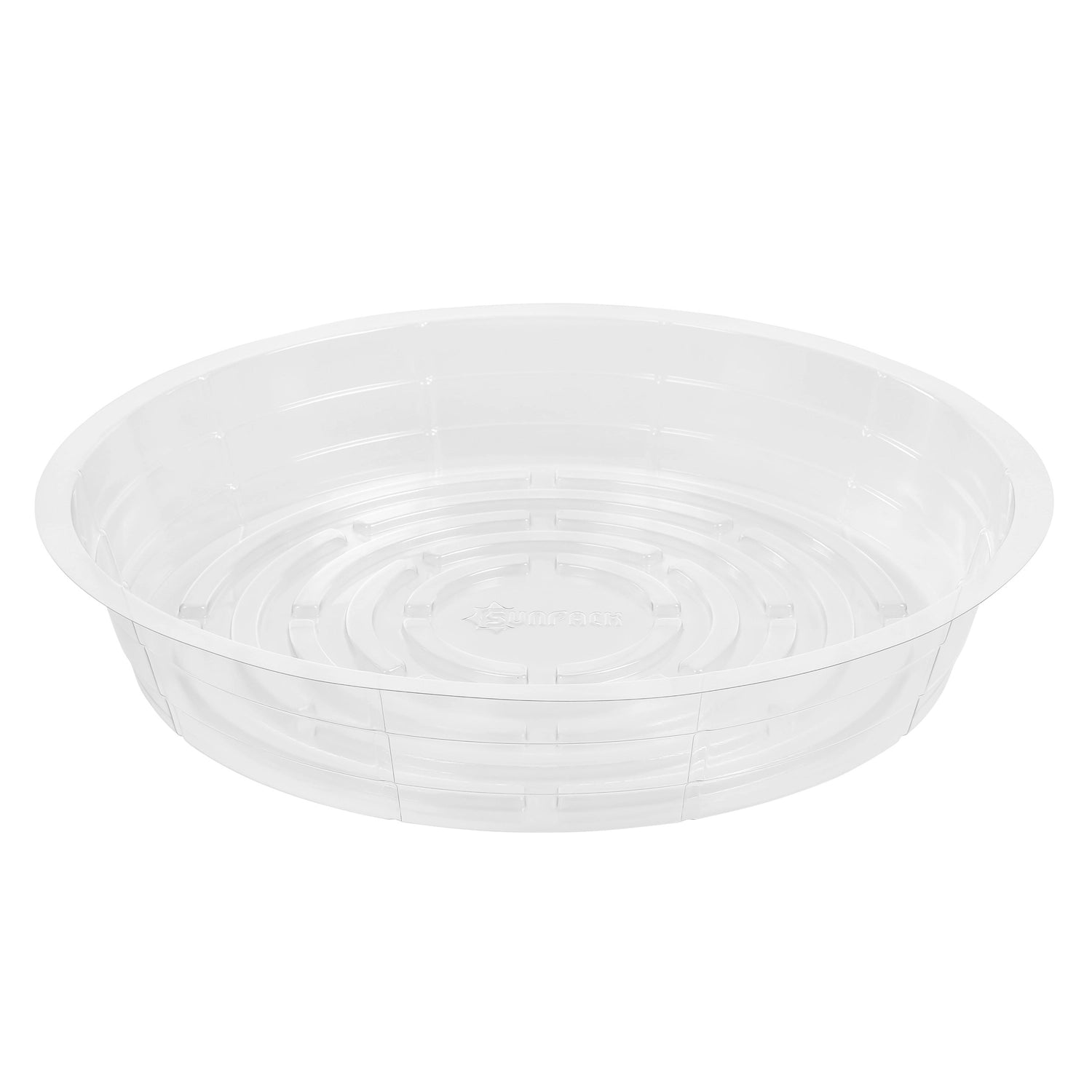 Sunpack 16" Clear Premium Saucer - Image 2