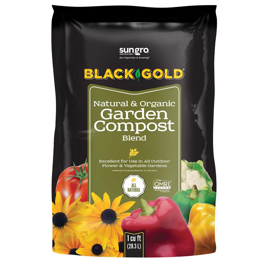 SunGro Horticulture Black Gold Garden Compost Blend, 1 cu ft..