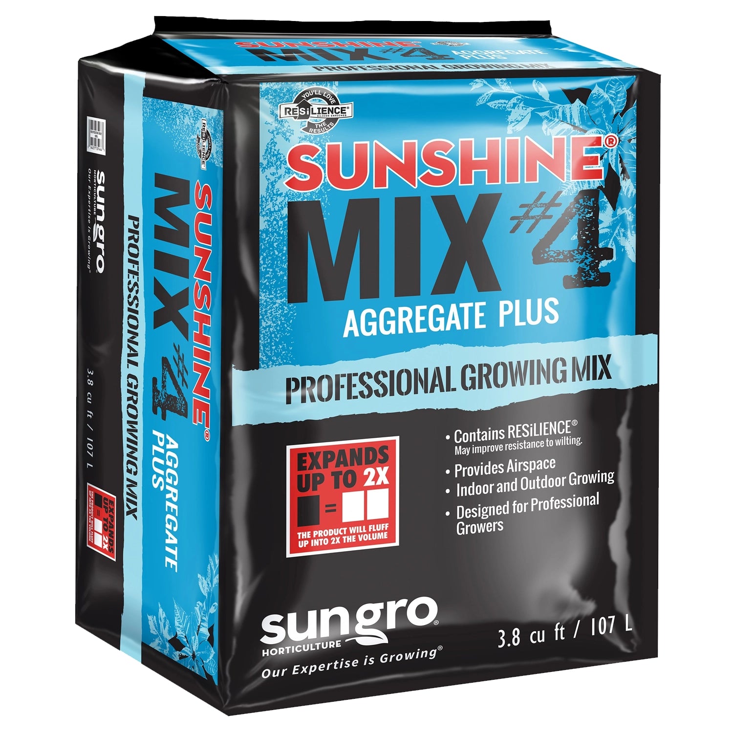 SunGro Horticulture Sun Gro Sunshine Mix #4 Aggregate Plus with RESiLIENCE.