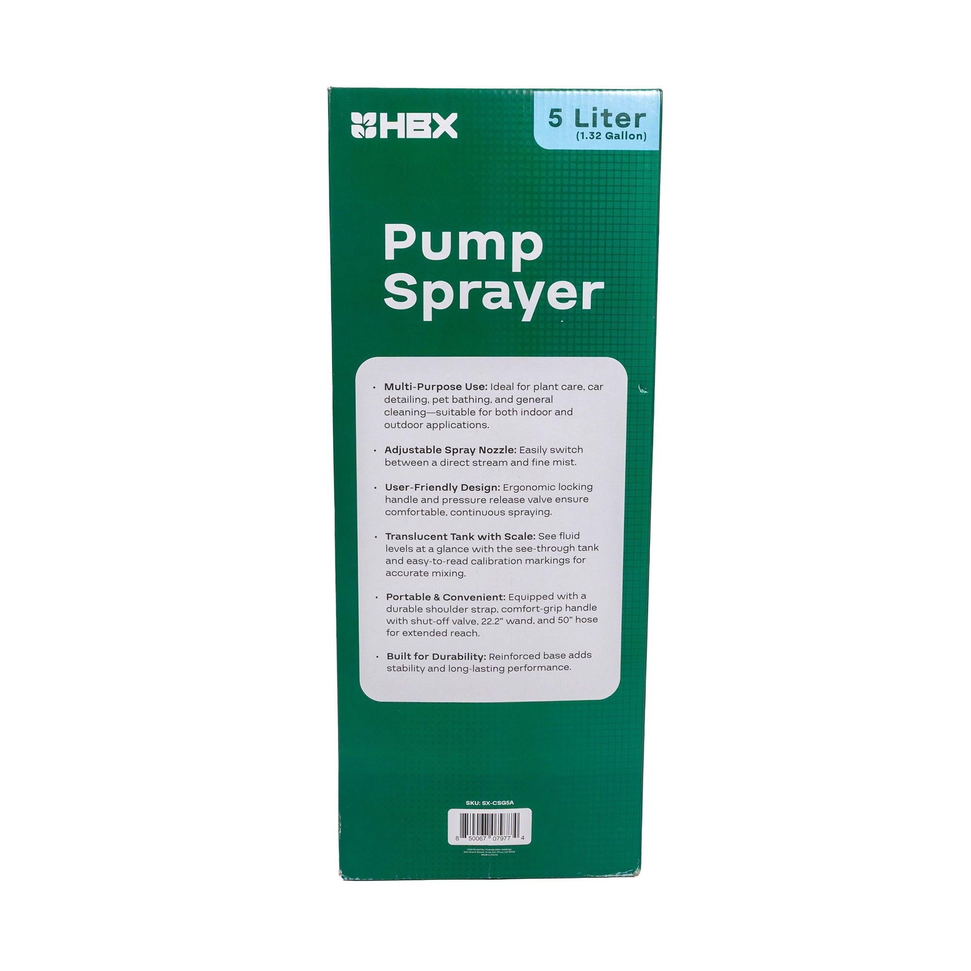 HBX Pump Sprayer - 5 Liter.