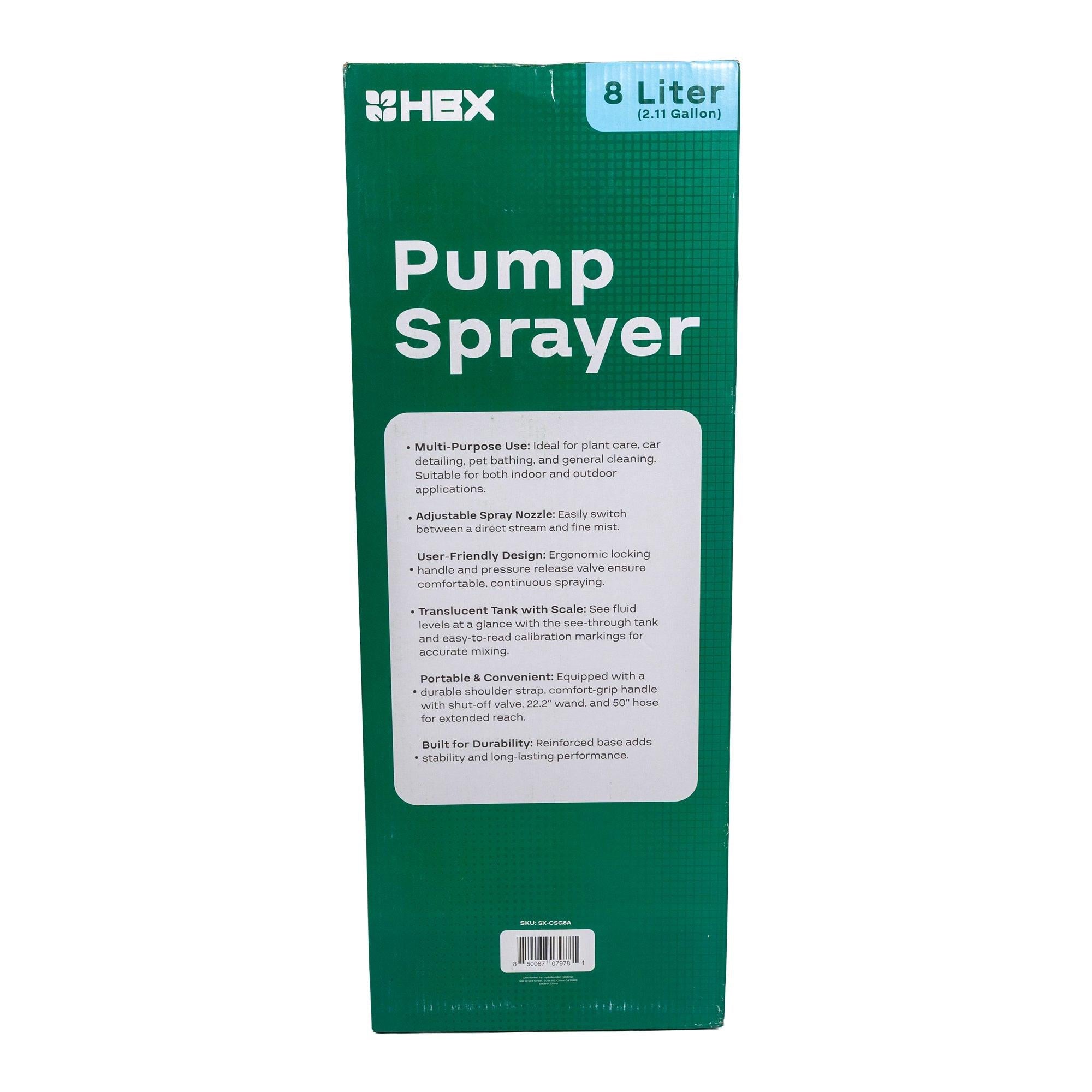 HBX Pump Sprayer - 8 Liter.