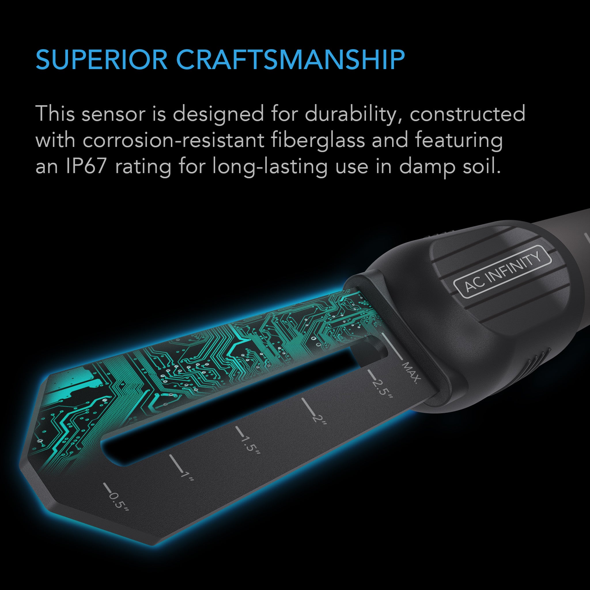 AC Infinity Soil Sensor Probe for Controller AI+