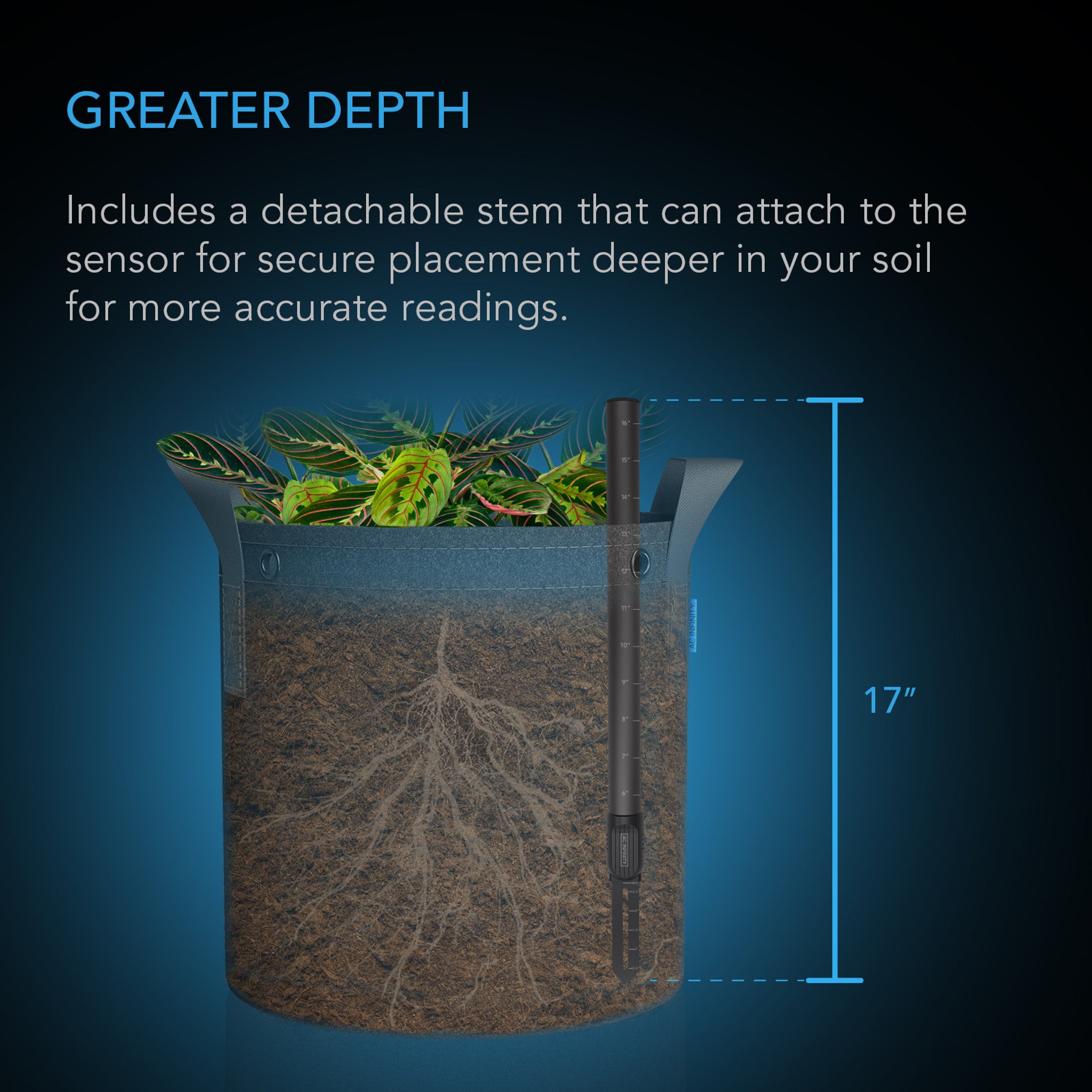AC Infinity Soil Sensor Probe for Controller AI+