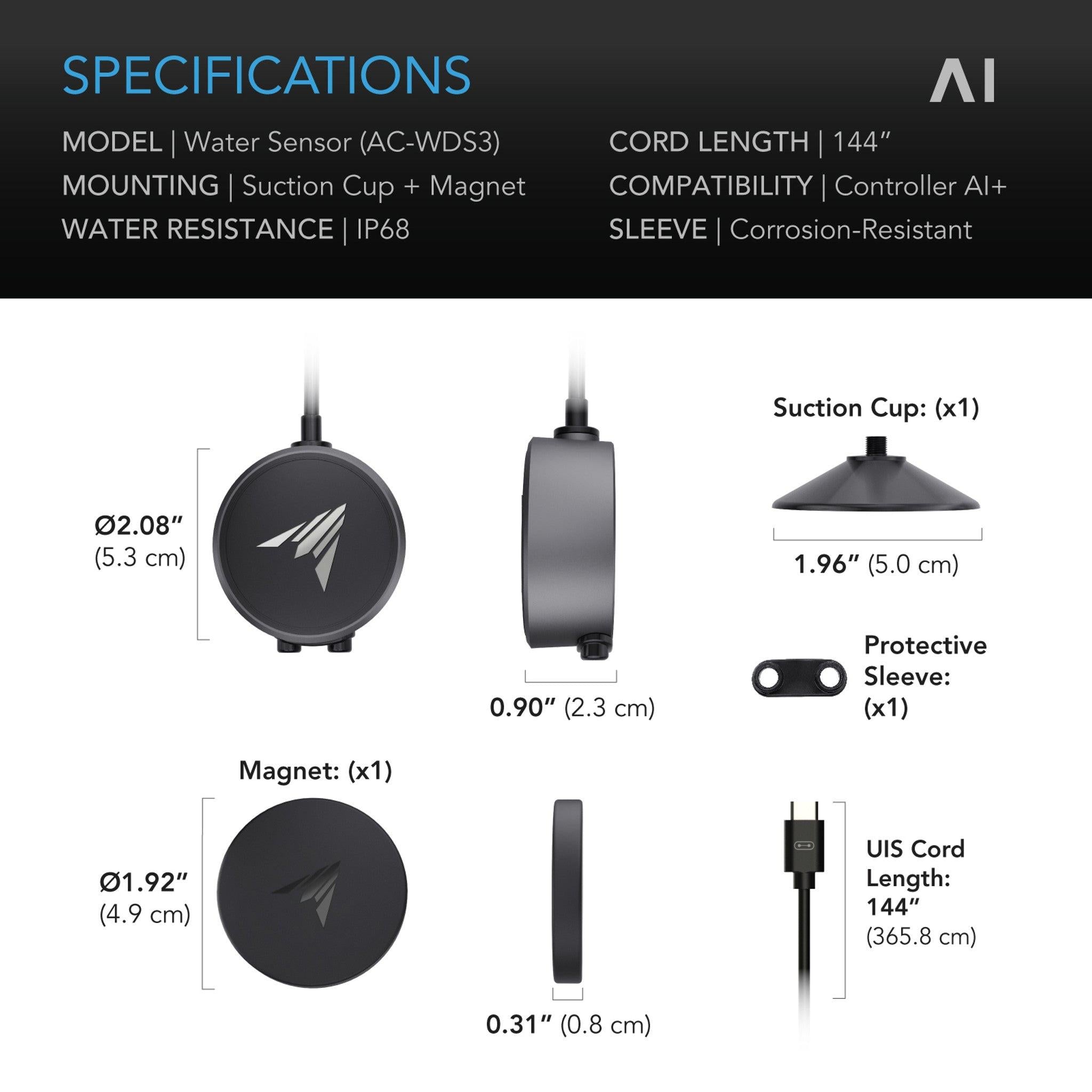 AC Infinity Water Sensor for Controller AI+