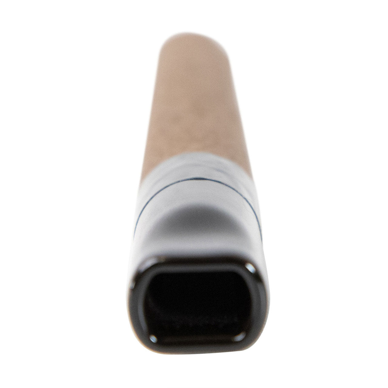 Custom Cones USA 109mm Pre-Rolled Tubes, Dark Brown Hybrid Hemp Wrap with 12mm Wide Black Ceramic Tip - Case of 50