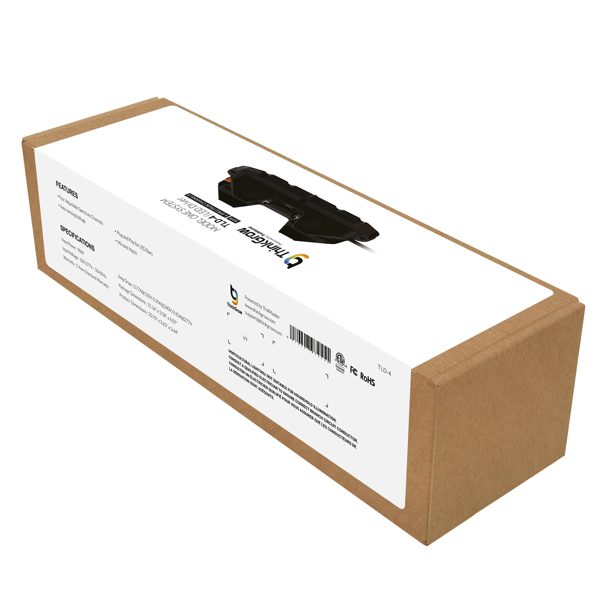 ThinkGrow TLD-4 Model One LED Driver, 4 Spectrum Control