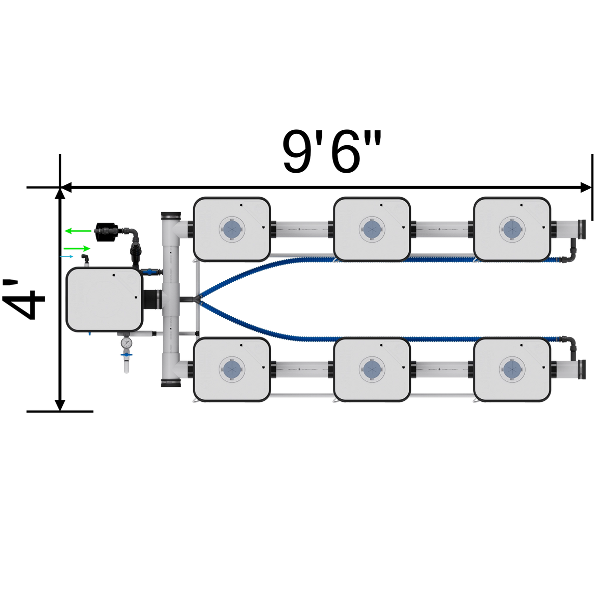 Current Culture Under Current UCXL13 RDWC System, 6-Site, 2-Row