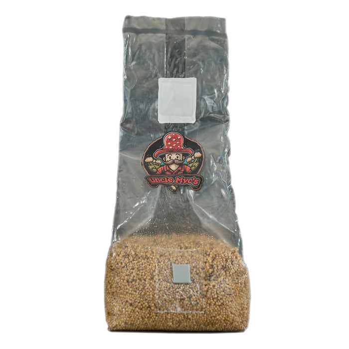 Uncle Myc's Millet Grain 100% Sterilized Mushroom Spawn Bag