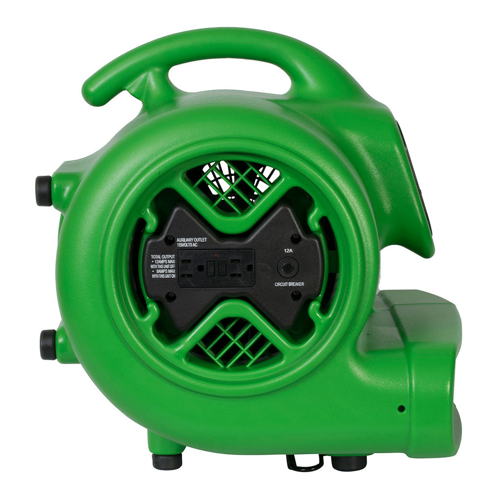 XPOWER X-600A Air Mover, 1/3 HP, 2400 CFM, Green
