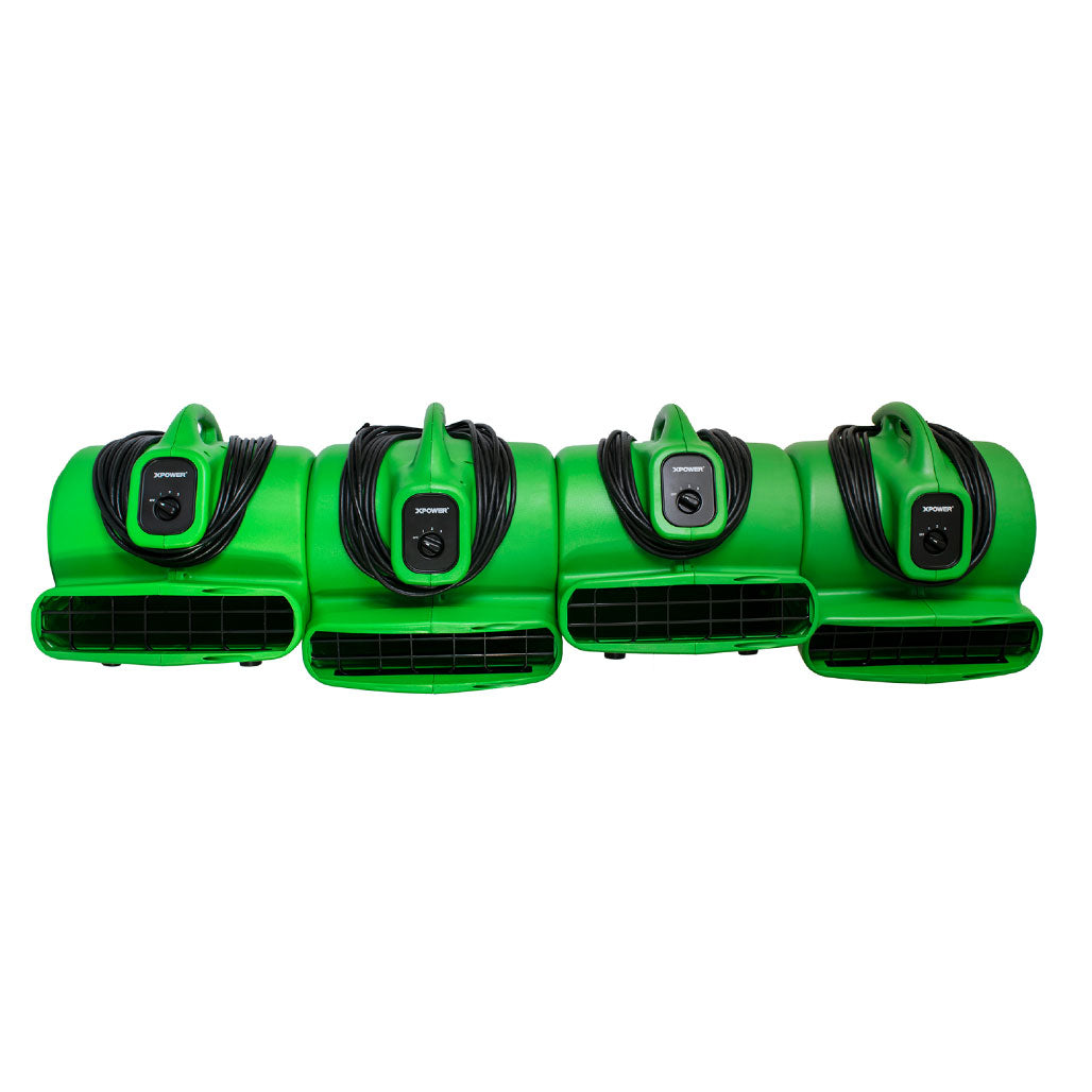 XPOWER X-600A Air Mover, 1/3 HP, 2400 CFM, Green
