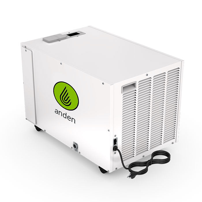 Anden 130 Pint Movable Grow-Optimized Dehumidifier with Wheels, 120 Volt