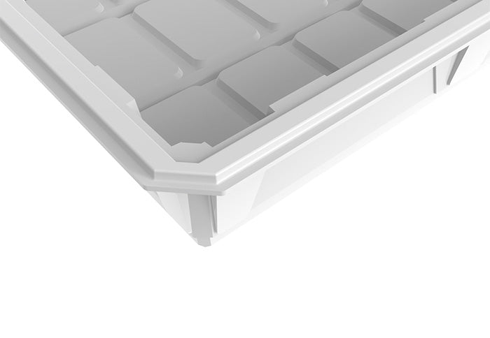 Active Aqua 2.0 High Rise Flood Table, White, 4' x 8', Pack of 10