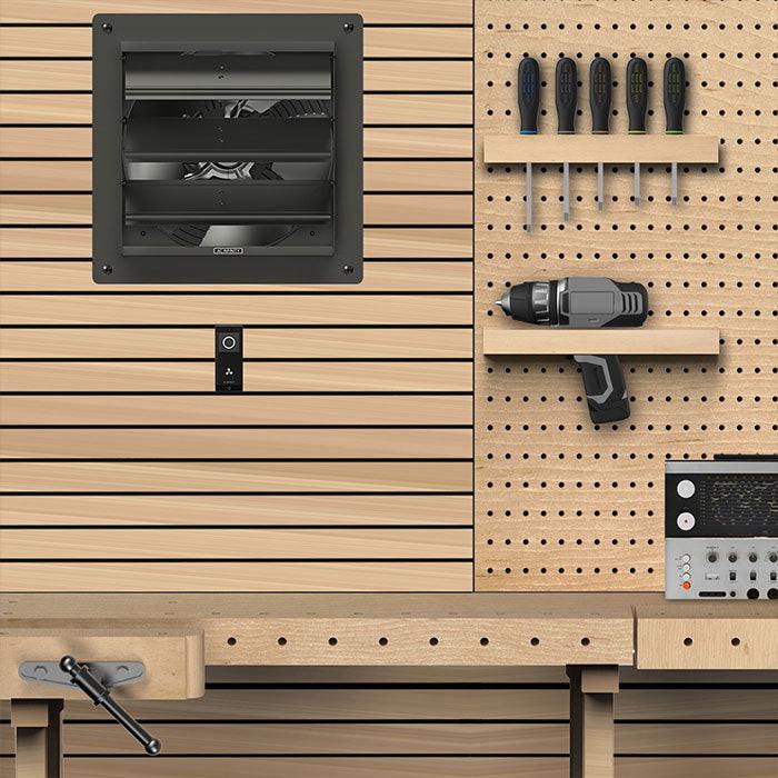 AC Infinity AIRLIFT S10 Shutter Exhaust Ventilation Fan with Speed Controller, 10"