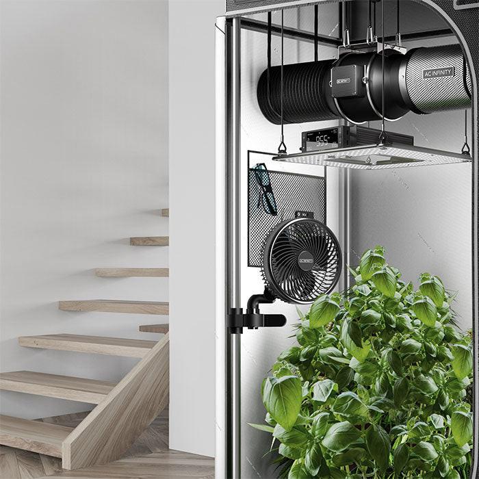 AC Infinity CLOUDRAY A6 Manual Swivel Grow Tent Clip Fan, 6"