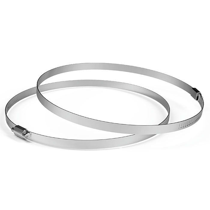 AC Infinity Stainless Steel Duct Clamps, 10" - Pack of 2