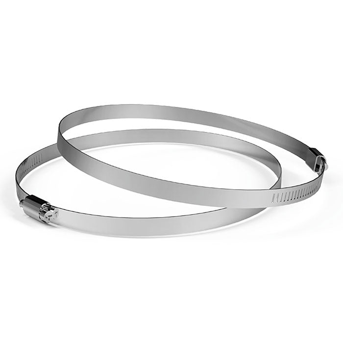 AC Infinity Stainless Steel Duct Clamps, 8" - Pack of 2