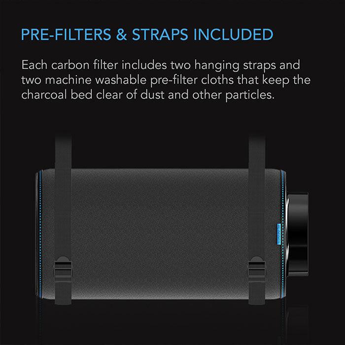 AC Infinity XL Australian Charcoal Duct Carbon Filter, 8" x 23" - 930 CFM
