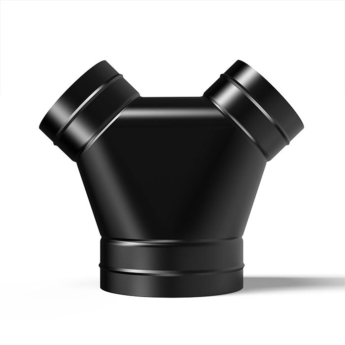 AC Infinity Steel 3-Way Splitter, 6" to 4"