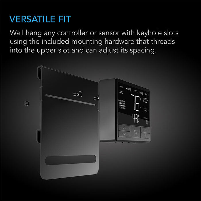 AC Infinity Black Powder Coated Steel Grow Tent Mounting Plate