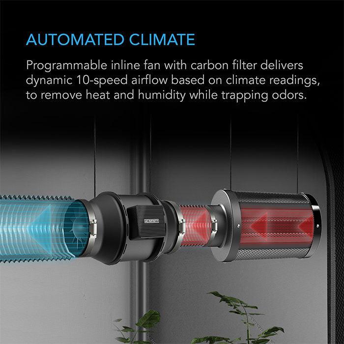 AC Infinity PRO 5' x 5' Smart Automated LED Grow Tent Kit