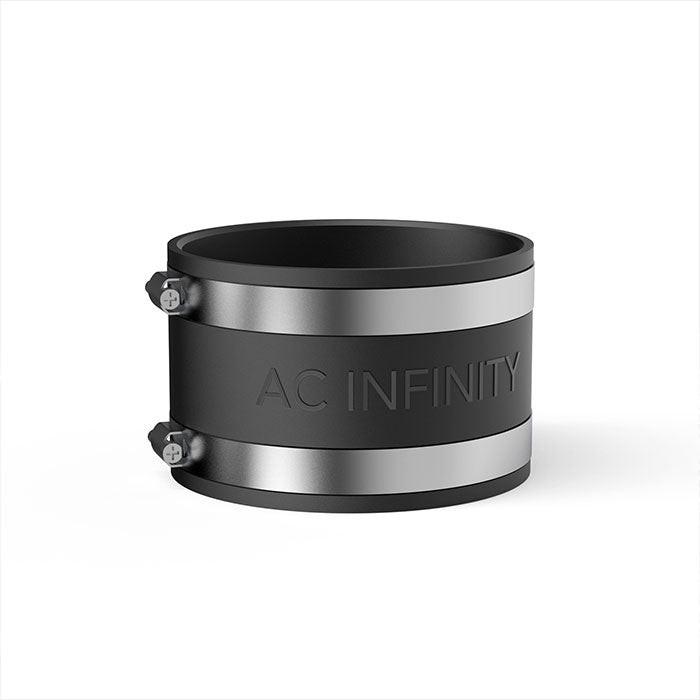 AC Infinity Noise Reduction Duct Coupler with Stainless Steel Clamps