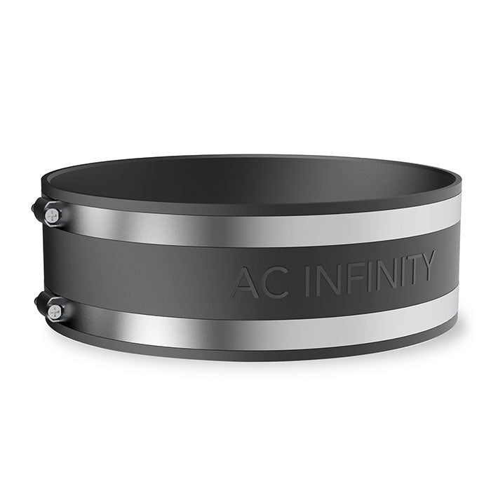 AC Infinity Noise Reduction Duct Coupler with Stainless Steel Clamps, 8"