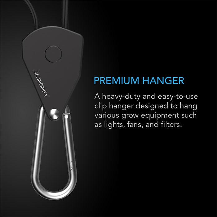 AC Infinity Heavy-Duty Adjustable Rope Clip Hanger