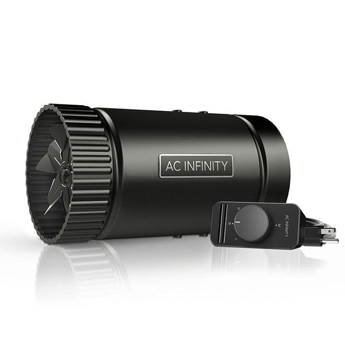AC Infinity Raxial S4 Inline Booster Duct Fan with Speed Controller, 4"