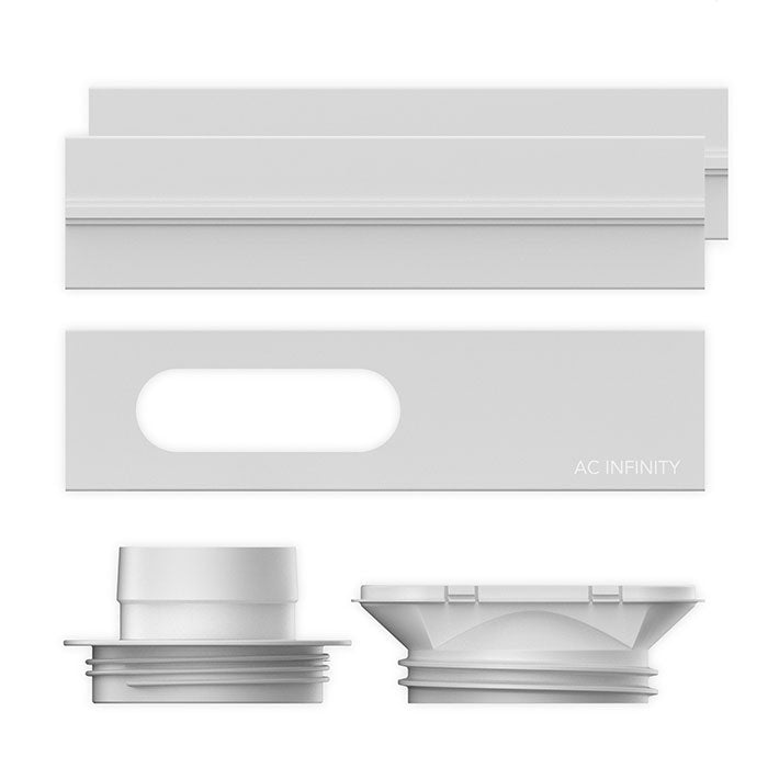 AC Infinity Adjustable Vent Port Window Duct Kit for Inline Fans