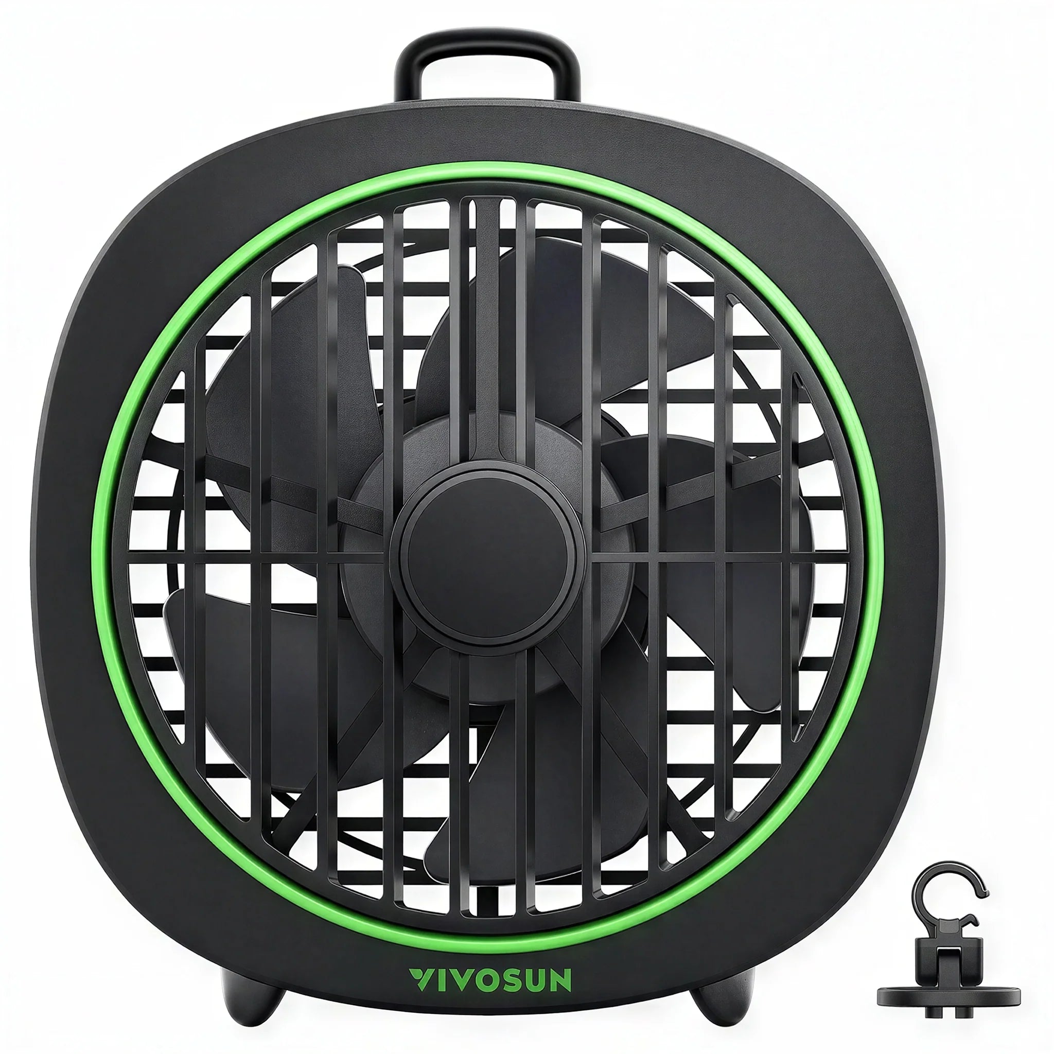 Vivosun AeroWave D4, 4 Grow Tent Clip Fan with Detachable Hook, 3-Speed Strong & Quiet Airflow, Adjustable Airflow Angle for Hydroponics, Circulation