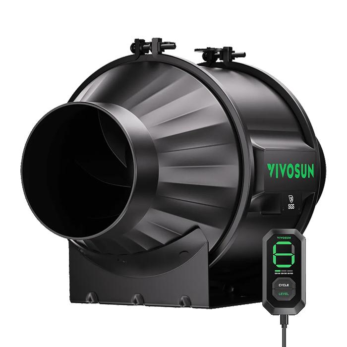 Vivosun AeroZesh T4 4" Inline Fan with E12 Speed Controller