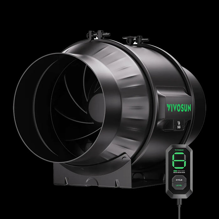Vivosun AeroZesh T6 6" Inline Fan with E12 Speed Controller