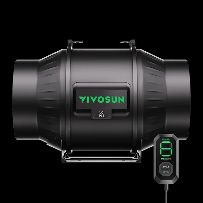 Vivosun AeroZesh T6 6" Inline Fan with E12 Speed Controller