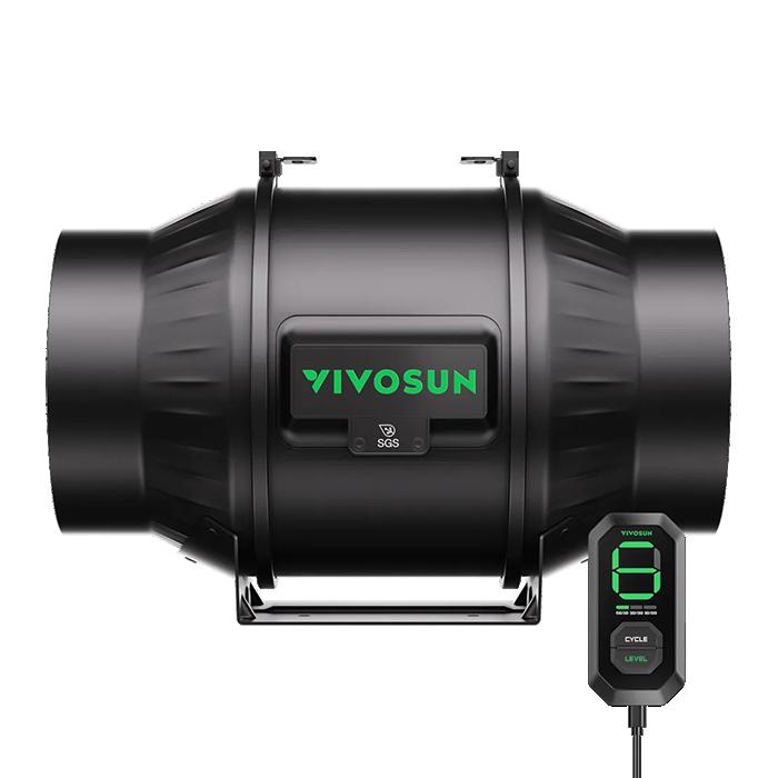 Vivosun AeroZesh T6 6" Inline Fan with E12 Speed Controller