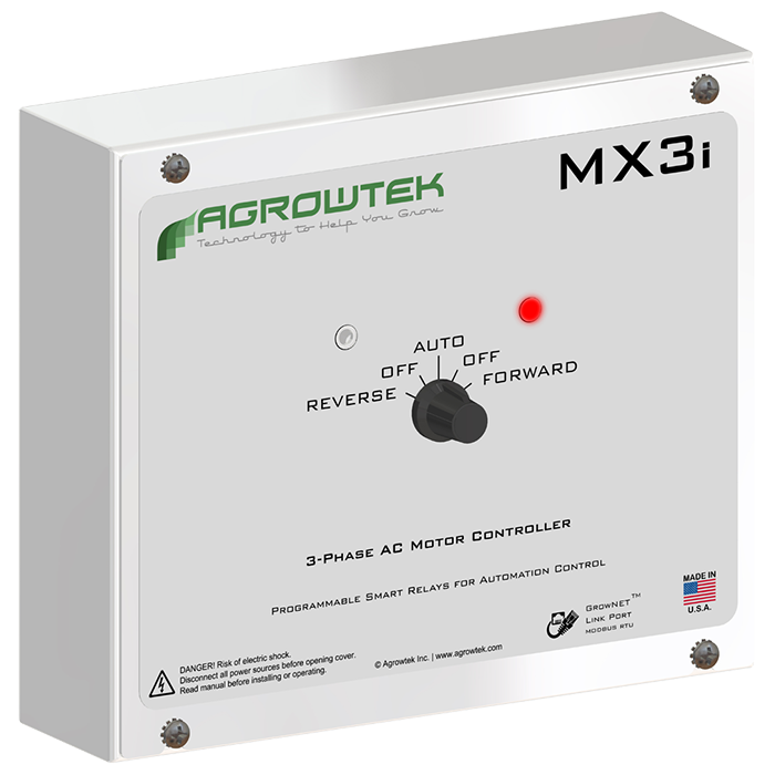 Agrowtek MX3i 3-Phase AC Digital Intelligent Motor Relay, 230 Volt
