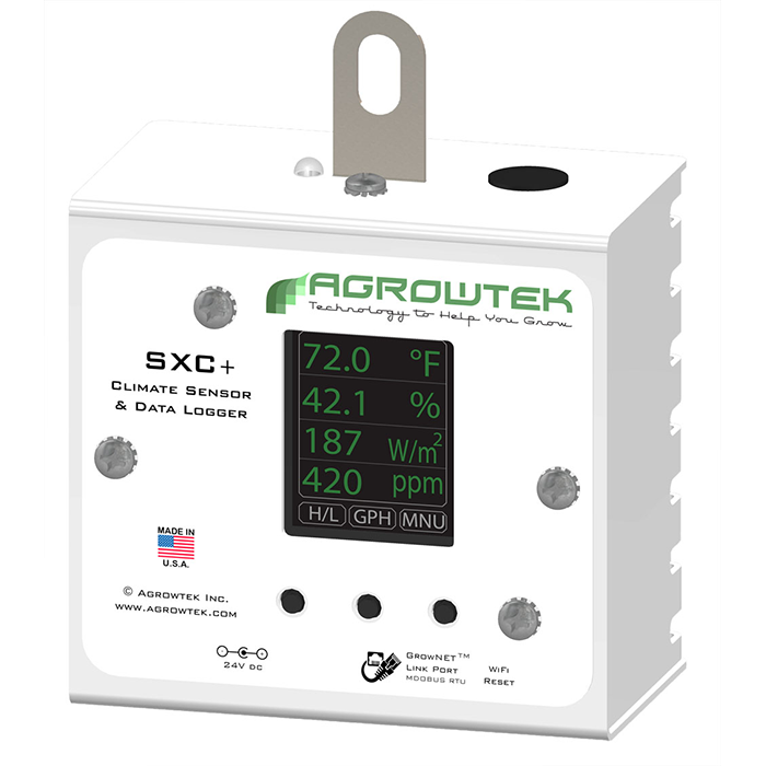 Agrowtek GrowControl SXC+ Indoor Climate Sensor With LCD Display & 120 Volt Power Supply