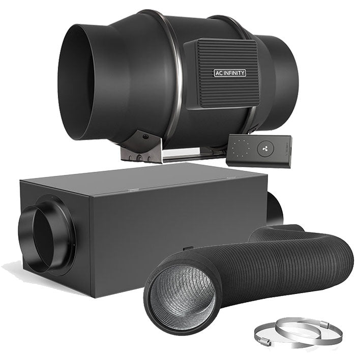 AC Infinity Air Filter Box Intake Ventilation Kit, 6"