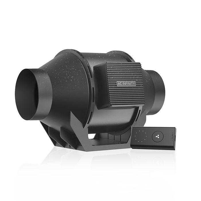 AC Infinity 4 Inch Cloudline H4 Fungiculture Inline Fan with Speed Controller, 212 CFM