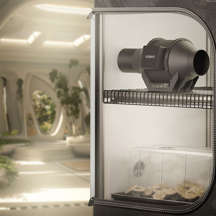 AC Infinity 4 Inch Cloudline H4 Fungiculture Inline Fan with Speed Controller, 212 CFM