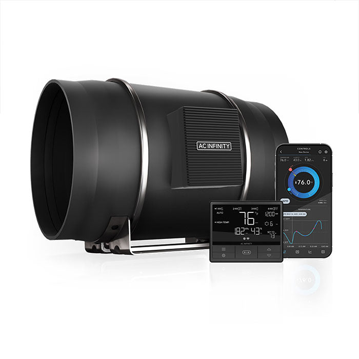 AC Infinity 10" Cloudline PRO T10 Inline Fan with Temperature & Humidity Controller, 1201 CFM