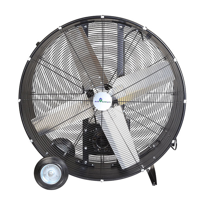 AirGrean Heavy Duty High Velocity Belt Drive Drum Fan, 36 Inch