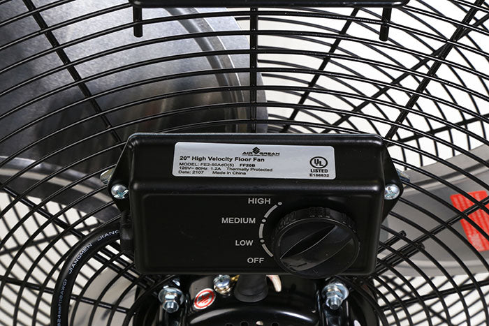 AirGrean Heavy Duty High Velocity Metal Floor Fan, 20 Inch