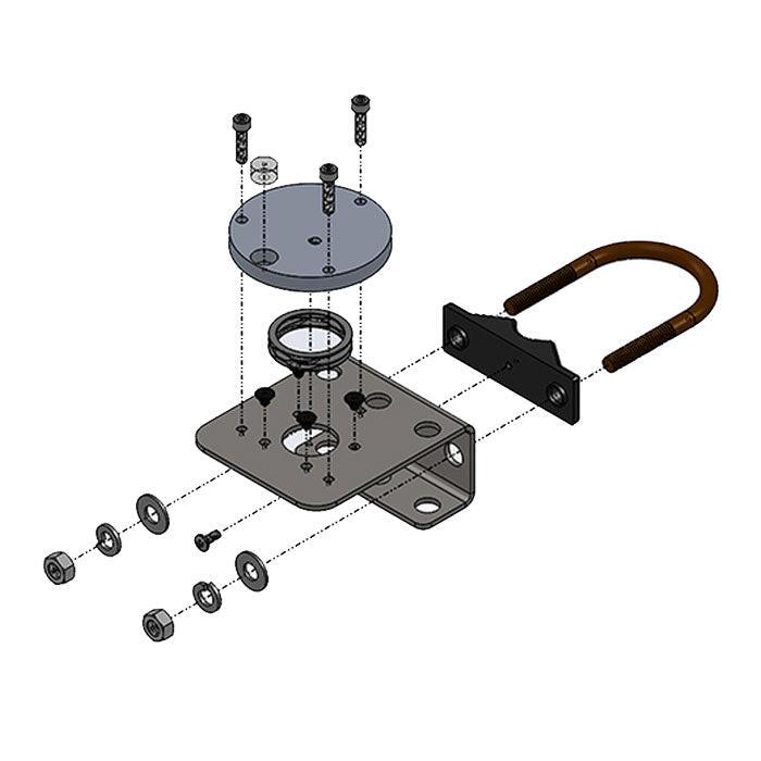 Apogee Instruments Solar Sensor Leveling Plate and Mounting Bracket