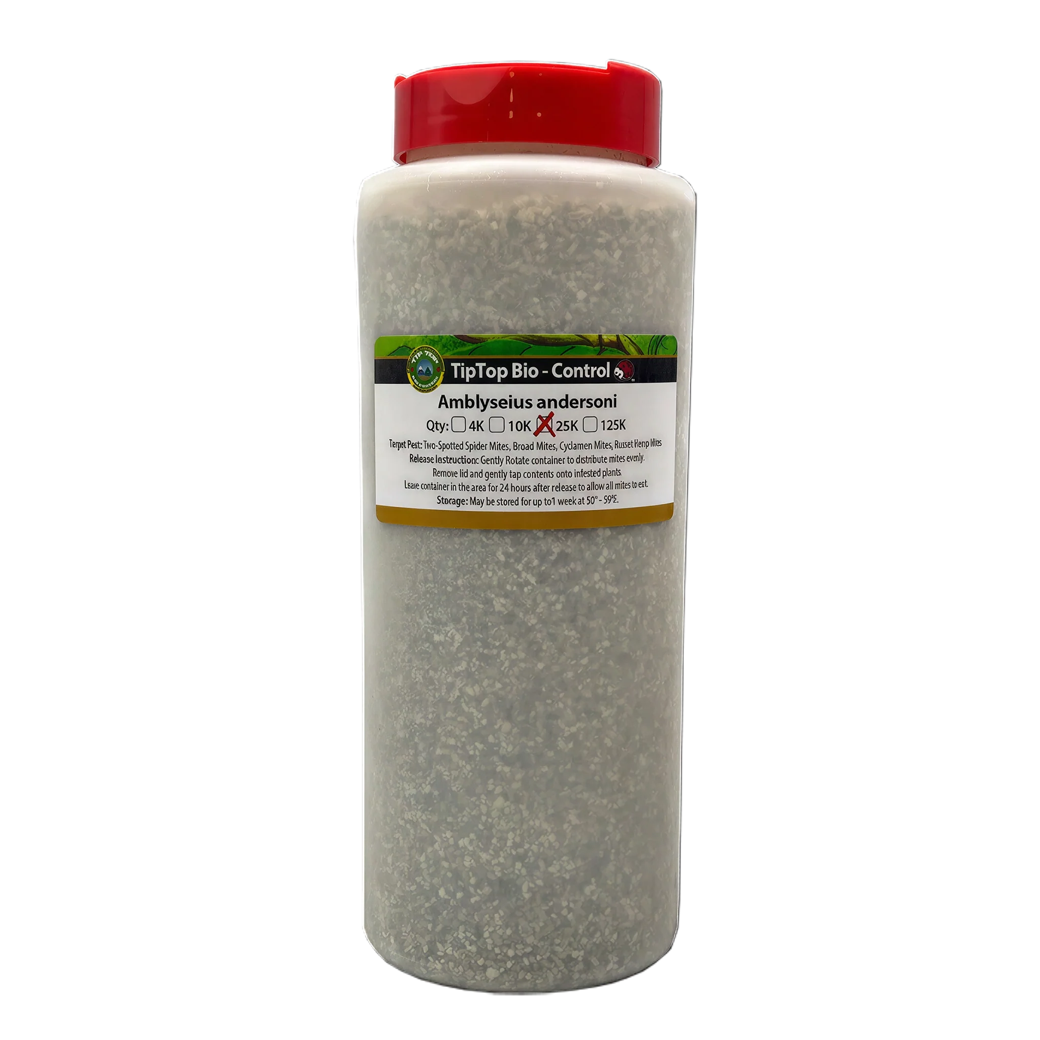 Tip Top Bio-Control Amblyseius Andersoni Beneficial Mites, Bottle of 25,000