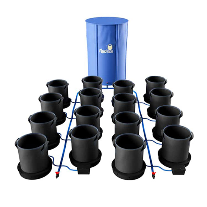 AutoPot 16 Pot XXL Watering System with 9 Gallon Fabric Pots, 60 Gallon FlexiTank