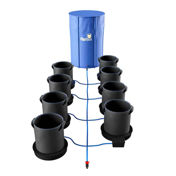 AutoPot 8 Pot XXL Watering System with 9 Gallon Fabric Pots, 25 Gallon FlexiTank