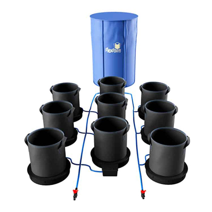 AutoPot 9 Pot XXL Watering System with 9 Gallon Fabric Pots, 25 Gallon FlexiTank