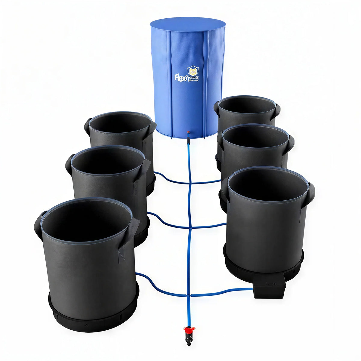 AutoPot 6 Pot XXL Watering System with 13 Gallon Fabric Pots, 25 Gallon FlexiTank