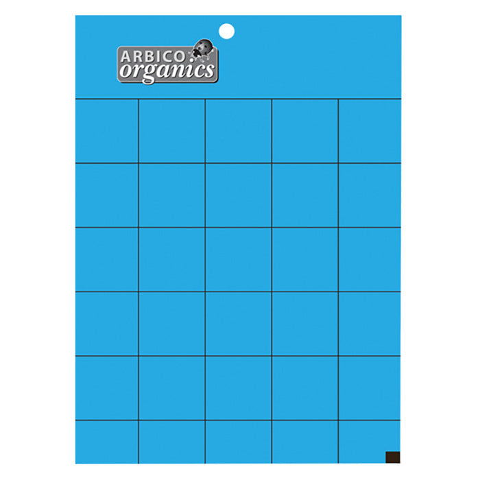 ARBICO Organics BLUE Pest & Insect Sticky Traps, 5 Inch x 7 Inch - Pack of 10