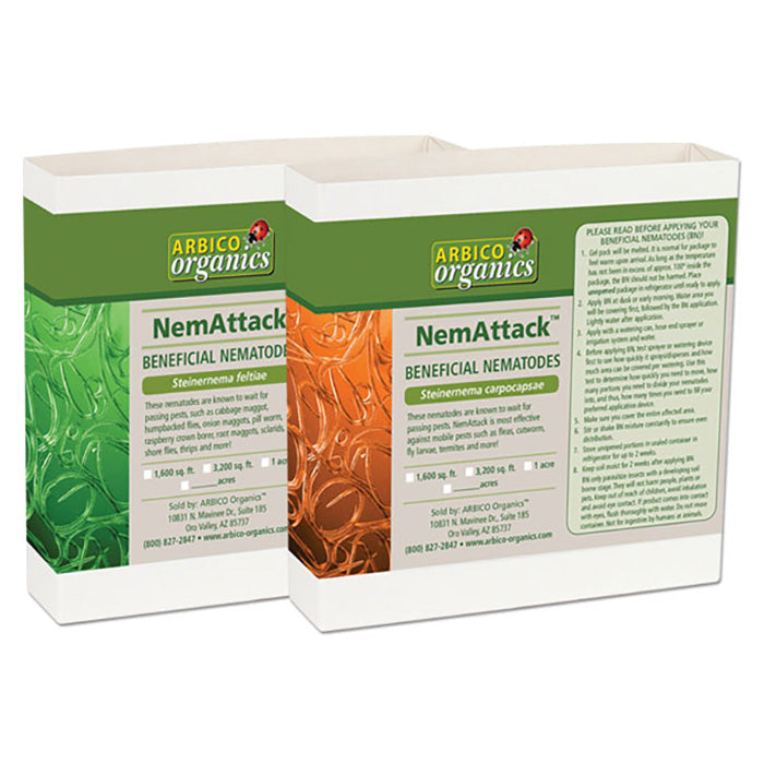 ARBICO Organics NemAttack Combo Sf/Sc Beneficial Nematodes, Pack of 500 Million (2 x 250 Million)